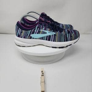 Brooks Launch 6 Athletic Running Shoes Purple Multi Color Women’s Size 9